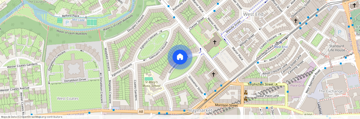 Grosvenor Crescent, West End, Edinburgh