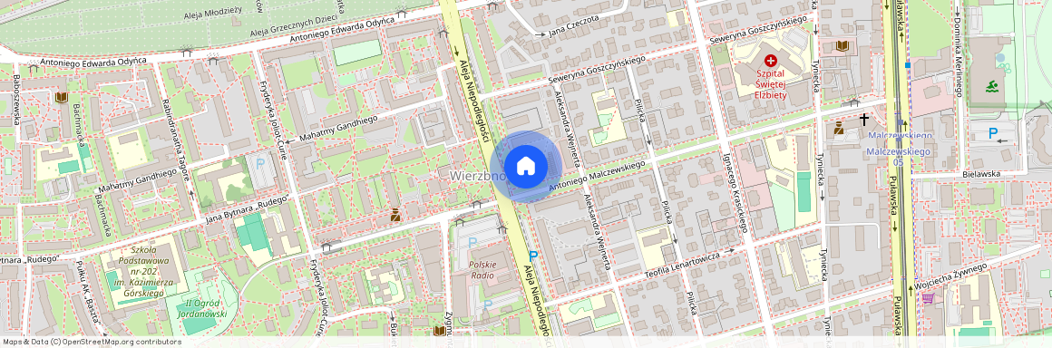 al. Niepodległości, Wierzbno, Mokotów, Warszawa, mazowieckie