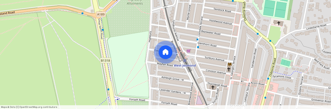 (?ppw) Oakland Road, Jesmond, Newcastle Upon Tyne, NE2