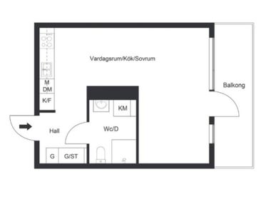 Huddinge - 1.5rok - 12mån - 9.500kr/mån - Foto 4