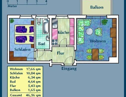 Etwas besonderes: praktische 2-Zimmer-Wohnung - Foto 1