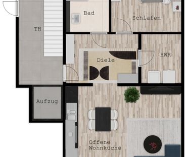 Neubau von 6 barrierearmen Komfort-Mietwohnungen in zentraler Lage ... - Foto 1