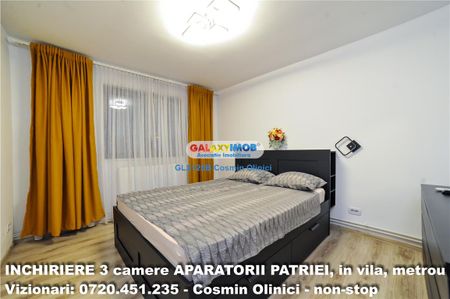 INCHIRIERE 3 camere BERCENI - Aparatorii Patriei, metrou, in vila - Photo 5