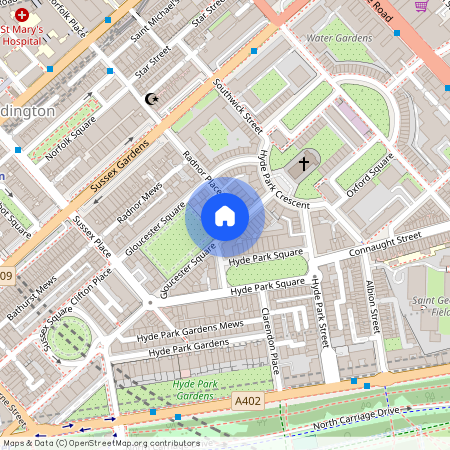 Gloucester Square, Gloucester Square, W2