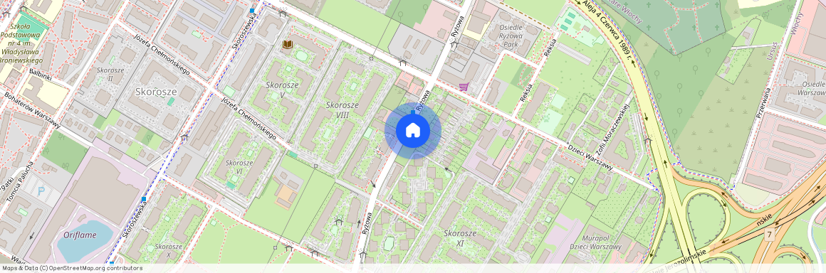 ul. Ryżowa, Skorosze, Ursus, Warszawa, mazowieckie