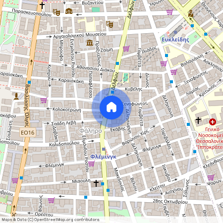 Δελφών 45-47, 546 41, Θεσσαλονίκη (546 41), Ιπποκράτειο (Φάληρο - Ιπποκράτειο)
