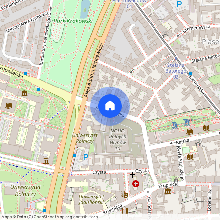 ul. Czarnowiejska, Piasek, Stare Miasto, Kraków, małopolskie