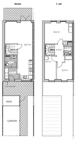 Indflytningsklart enderækkehus med udsigt over grønne arealer. - Photo 5