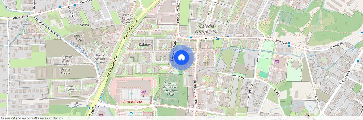 ul. dr. Jana Piltza, Ruczaj, Dębniki, Kraków, małopolskie