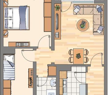 Demnächst frei! 3-Zimmer-Wohnung in Dortmund Wickede - Photo 1