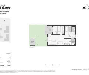 53,49qm 2Zi W-Gartenwohnung, Erstbezug, ökologische Bauweise - Photo 6