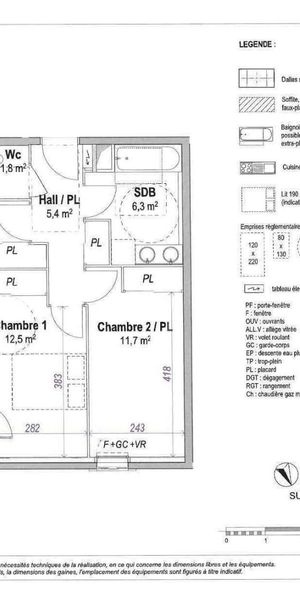 Location Appartement 3 pièces 59m² ORANGE 84100 - Photo 2