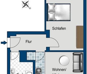 Schöne 2-Raum-Wohnung in Elbnähe! - Foto 4