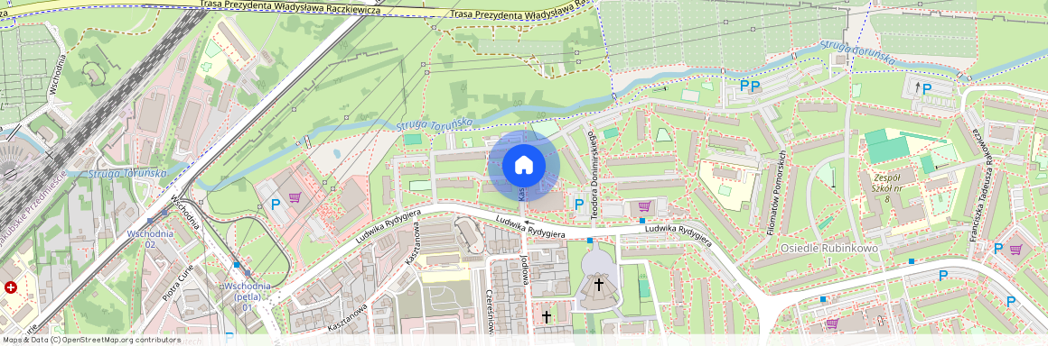 Toruń, Rubinkowo I, Kasztanowa