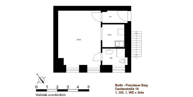 Voll möbliertes City‑Apartment am beliebten Mauerpark - Photo 1
