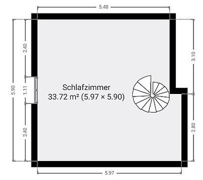 Coole 2 Zimmer plus geräumige Schlafgalerie für Singles und Paare - Foto 1