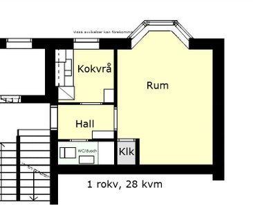 1 rkv på Ehrenbuschgatan 5 A, ledig lägenhet i Trelleborg - Photo 2