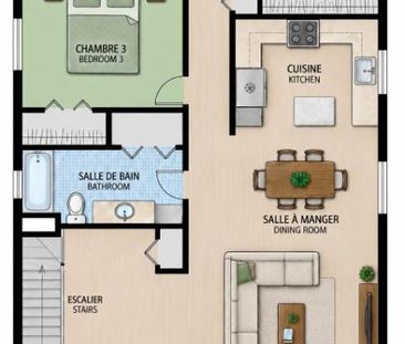 LIBRE -- Grand 5.5 Rénové & Lumineux appartement / logement à louer... - Photo 3