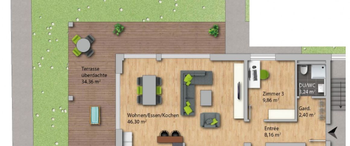 Exklusive Wohnung im Zentrum von Grenzach - 5 Zimmer-Wohnung (EG 0.1) - Photo 1