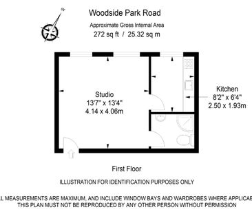 Studio Flat, Woodside Park Road, N12 - Photo 6