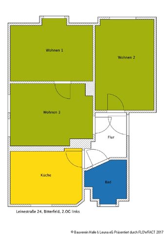 Ab Oktober 2024 bezugsfertige 3 Raum-Wohnung mit Tageslichtbad - Foto 3