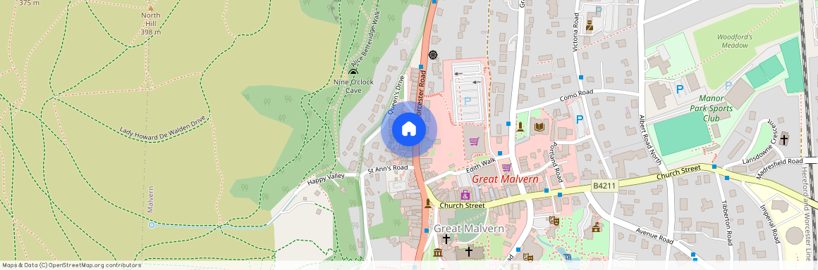 Flat 1, 19 Worcester Road, Malvern, Worcestershire, WR14