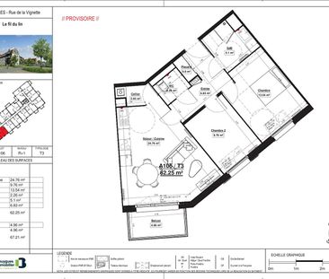 Location Appartement 3 pièces 62m² - Photo 1