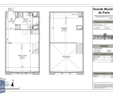 Appartement à louer 1 pièce 37.8m² - Photo 2
