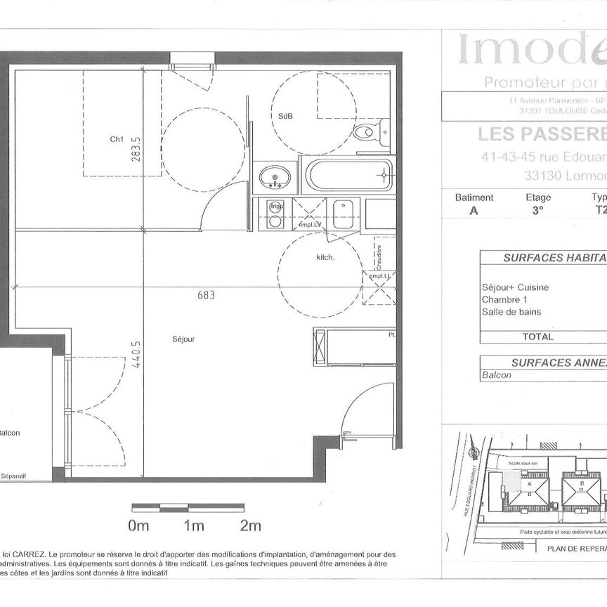 Location Appartement 2 pièces 43m² LORMONT 33310 - Photo 1