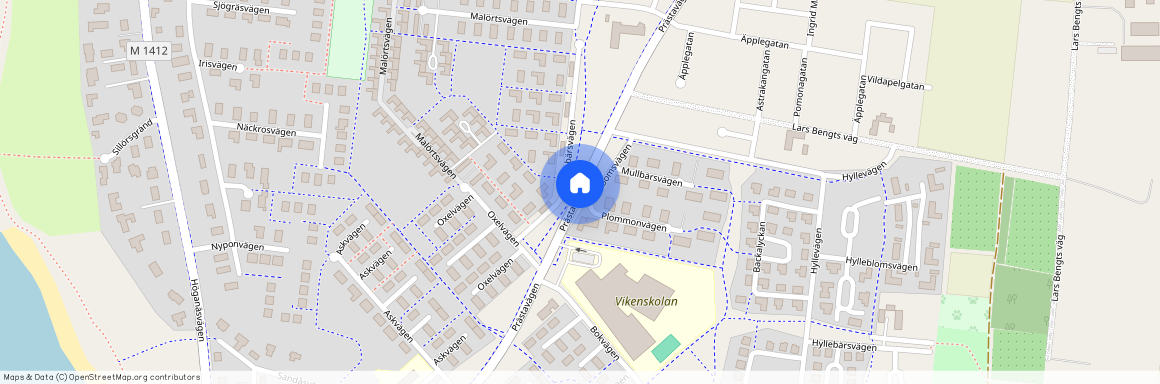 Prästavägen, Viken