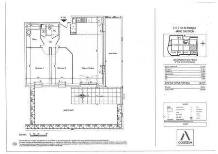Appartement 3 pièces - - Photo 2