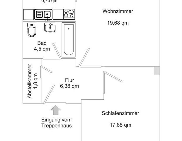 2-Zimmer-Wohnung in Chemnitz, Hilbersdorf - 57 qm kein Makler - Foto 1