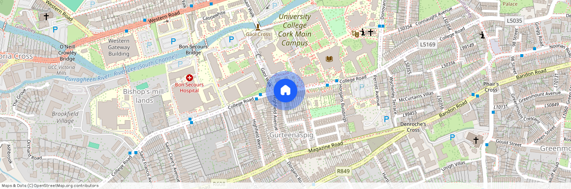 Western Road, College Road, 3 Mount Pleasant, Cork