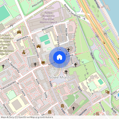 ul. Kościelna, Nowe Miasto, Śródmieście, Warszawa, mazowieckie