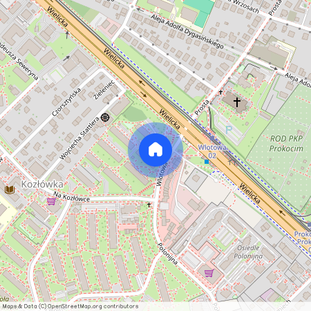 ul. Wlotowa, Kozłówka, Bieżanów-Prokocim, Kraków, małopolskie