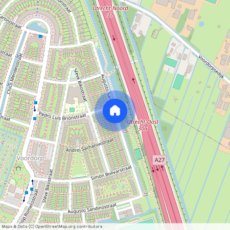 Voordorp en Voorveldsepolder, 3573 ZG, Augusto Sandinostraat, Utrecht