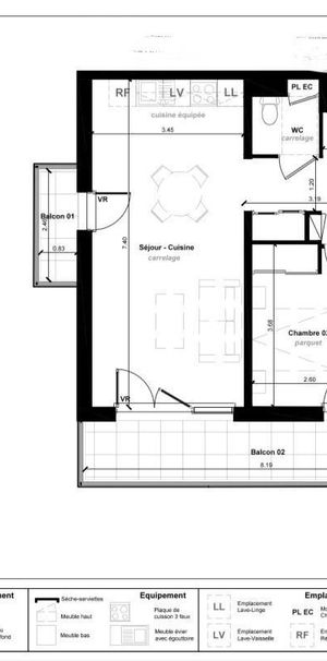 Location Appartement 3 pièces 61m² LE PONTET 84130 - Photo 2