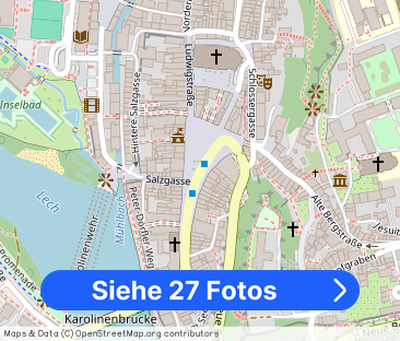 Schicke Galeriewohnung mit traumhaftem Blick über Landsberg! - Foto 1