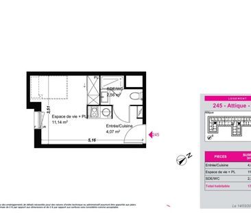 Location Appartement 1 pièce 17m² FRANQUEVILLE ST PIERRE 76520 - Photo 6