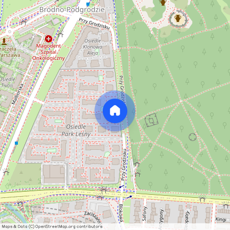 Sw. Wincentego 124 osiedle Park Leśny, Bródno-Podgrodzie, Targówek, Warszawa, mazowieckie
