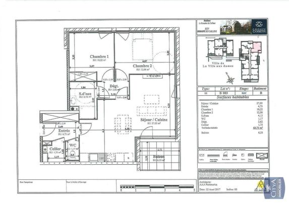 Location Appartement 3 pièces 63m² LA VILLE AUX DAMES 37700 - Photo 1