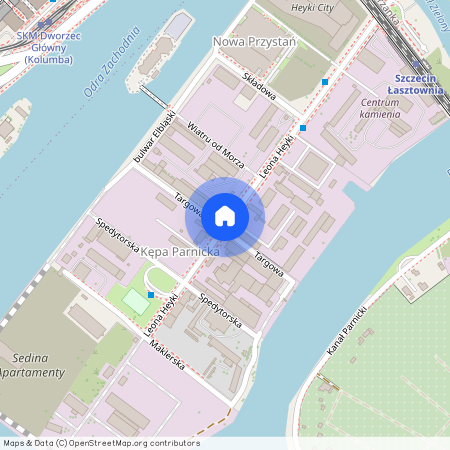 ul. Leona Heyki, Międzyodrze-Wyspa Pucka, Śródmieście, Szczecin, zachodniopomorskie