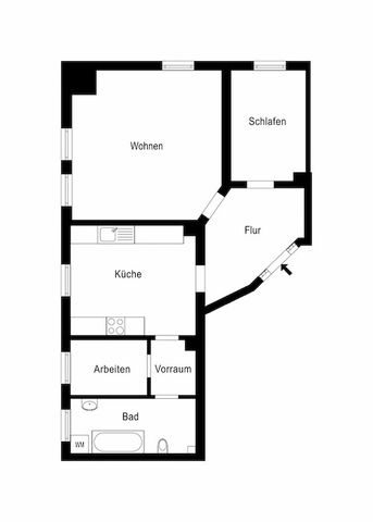 Schöne, helle 3 Zimmer Wohnung im 3. OG - Bad mit Fenster- Einbauküche - Foto 2