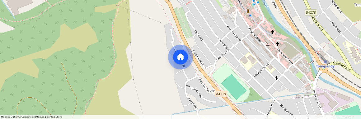 Parc Gellifaelog, Tonypandy, Rhondda Cynon Taff. CF40 1DU