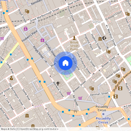 Ham yard residences, Denman Place, Soho, London, London, W1D, United Kingdom