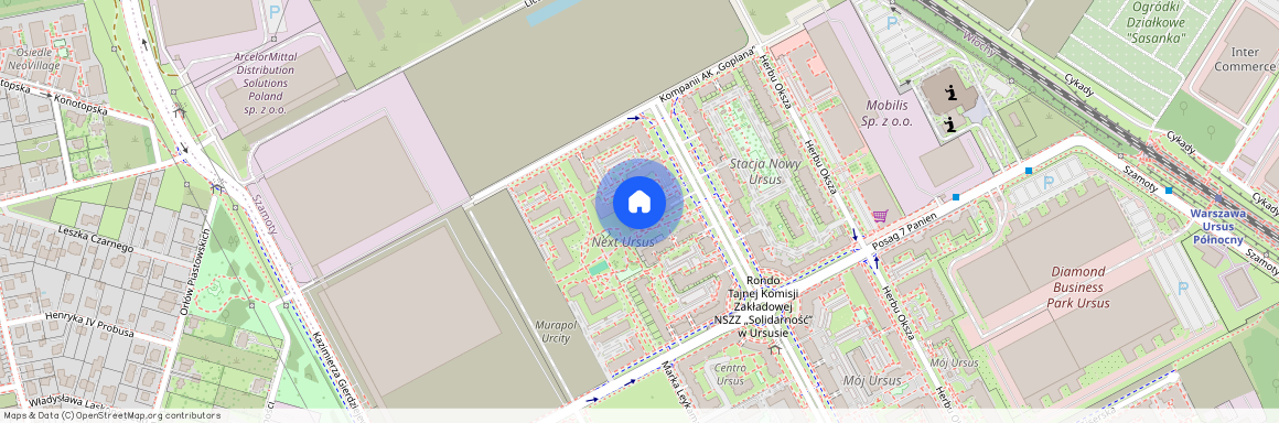ul. Kompanii AK "Goplana" 9, Szamoty, Ursus, Warszawa, mazowieckie