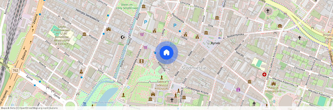 ul. Henryka Sienkiewicza, Śródmieście, Kielce, świętokrzyskie