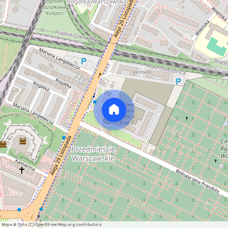 ul. bp. Jana Prandoty, Przedmieście Warszawskie, Stare Miasto, Kraków, małopolskie