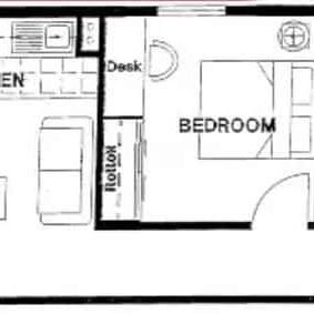 1 Bedroom Small Apartment - Photo 3