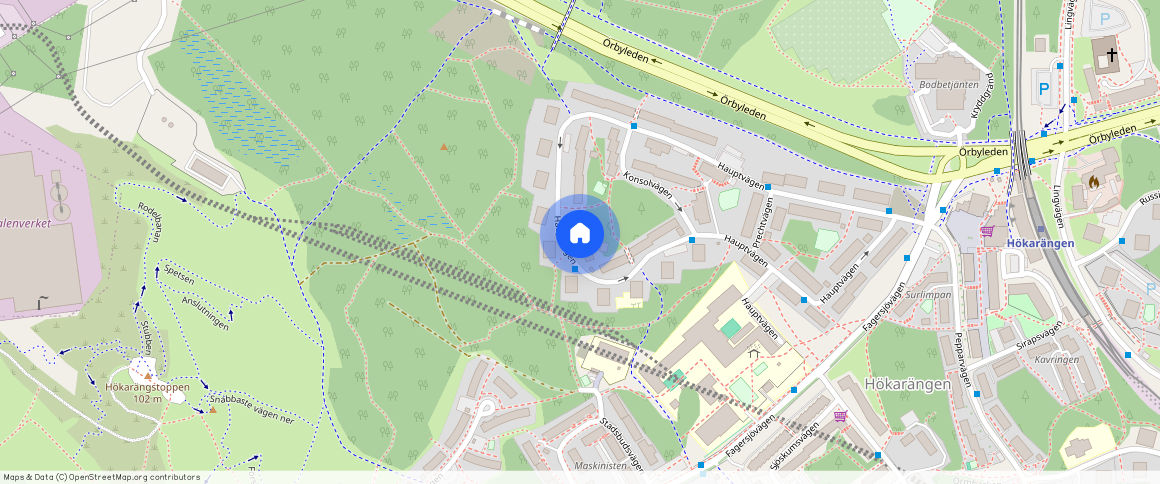 Hauptvägen **, Hökarängen